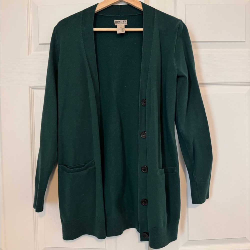 DULUTH TRADING CO. - Emerald Green Cardigan